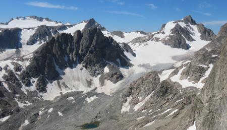 photo of glacier in the Wind River Range