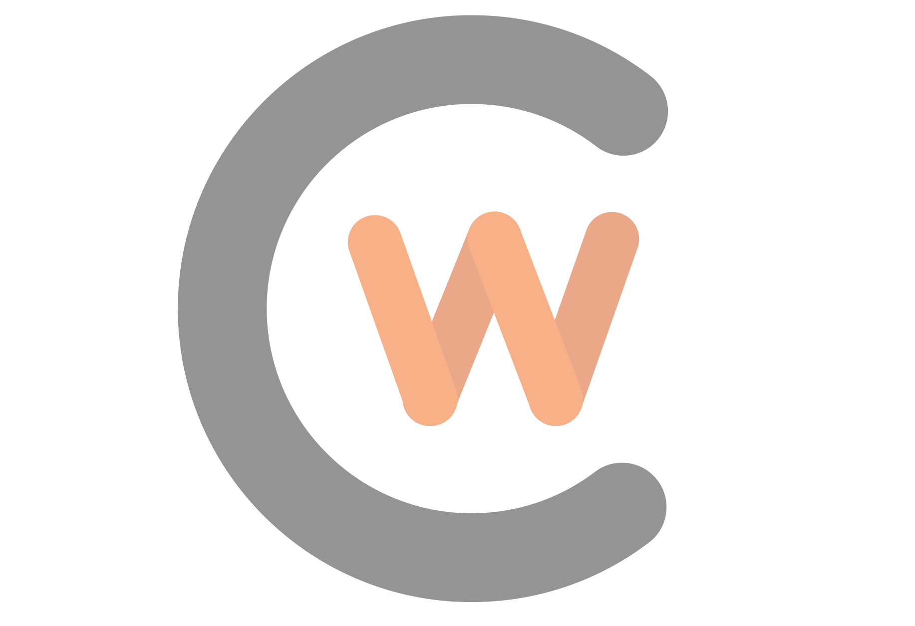 Horizontal faded CWC logo