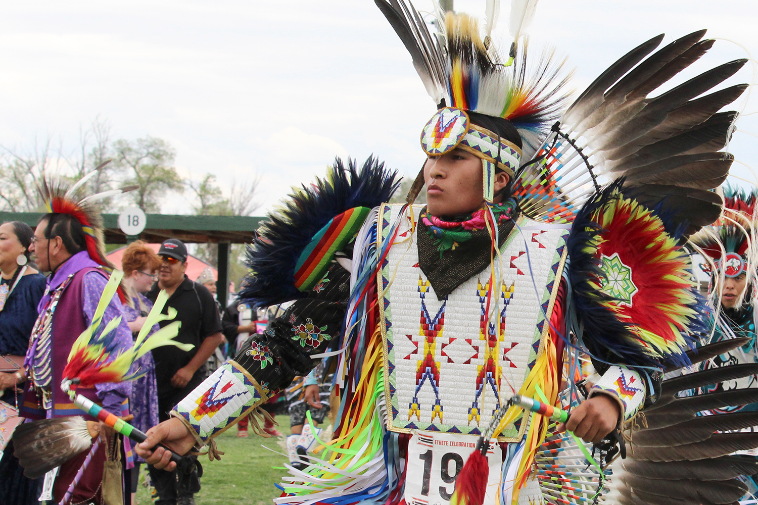 American Indian dancer