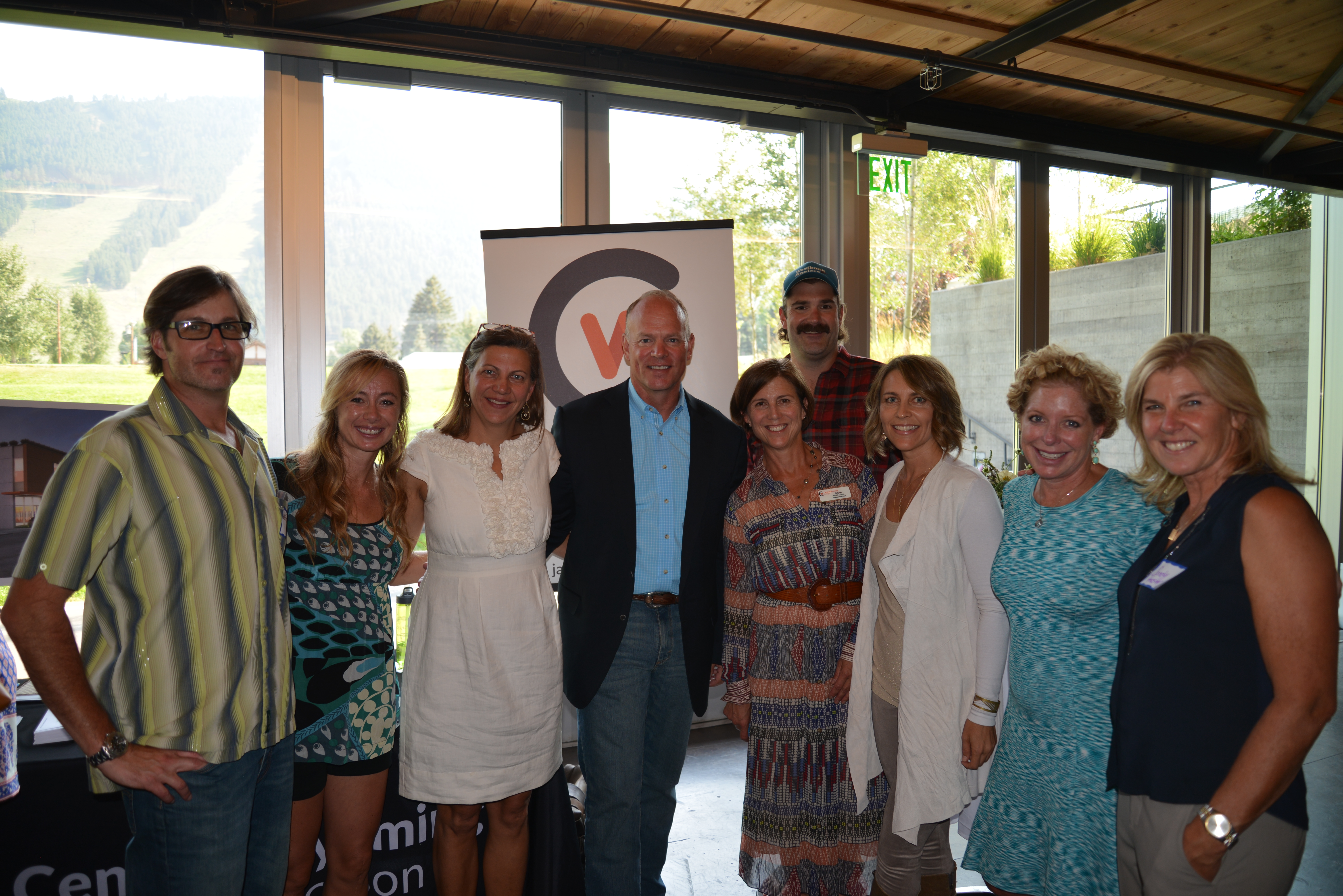 Group photo of Pitch Day entrepreneurs with CWC employees and Governor Matt Mead