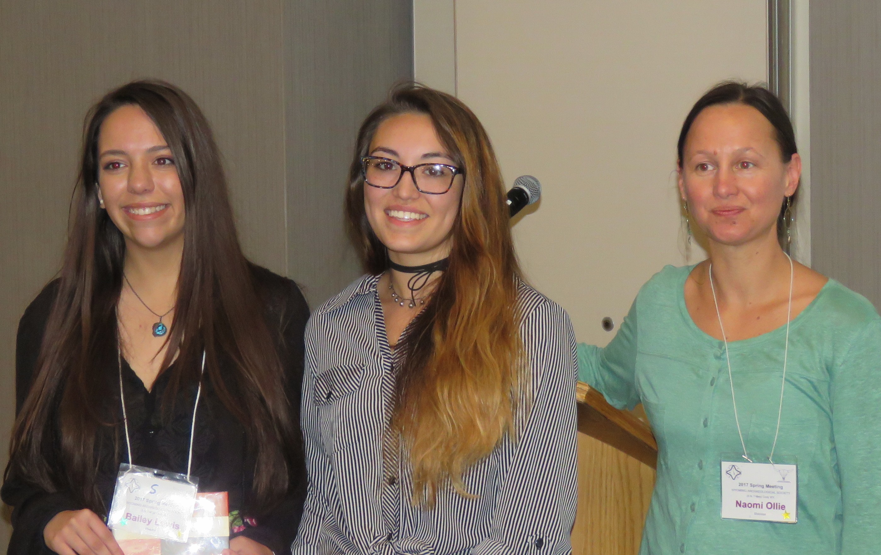 Bailey Lewis and Sara Bales, Archaeology award winners